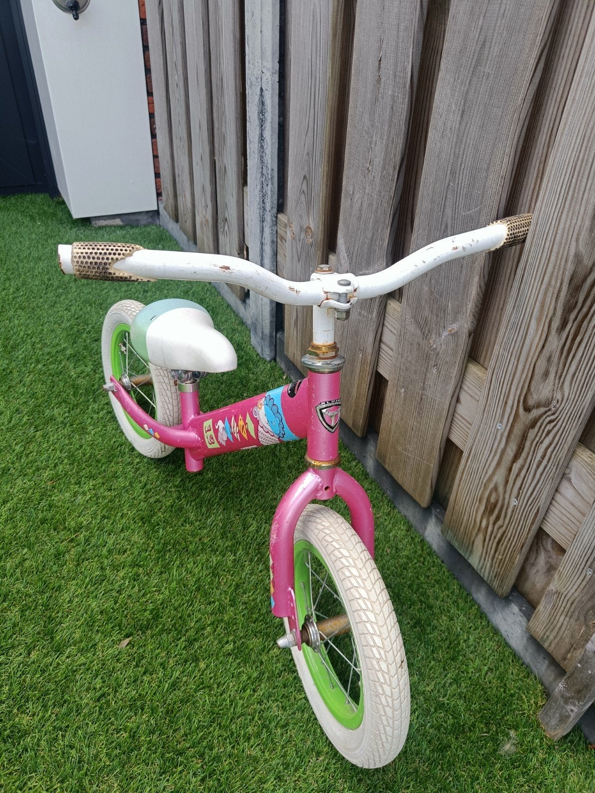 Alpina Loopfiets Roze - 12inch, Ophalen, Gebruikt, Minder dan 16 inch, Alpina