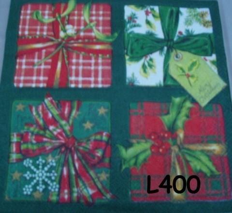 OPRUIMING servetten decoupage * kerstcadeautjes L400 – 6x, Verzenden, Nieuw