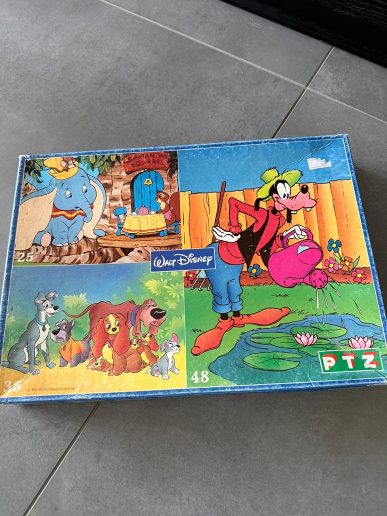 Compleet! Twee Walt Disney puzzels van PTZ en Schmidt, Verzamelen, Disney, Ophalen of Verzenden, Gebruikt, Overige typen