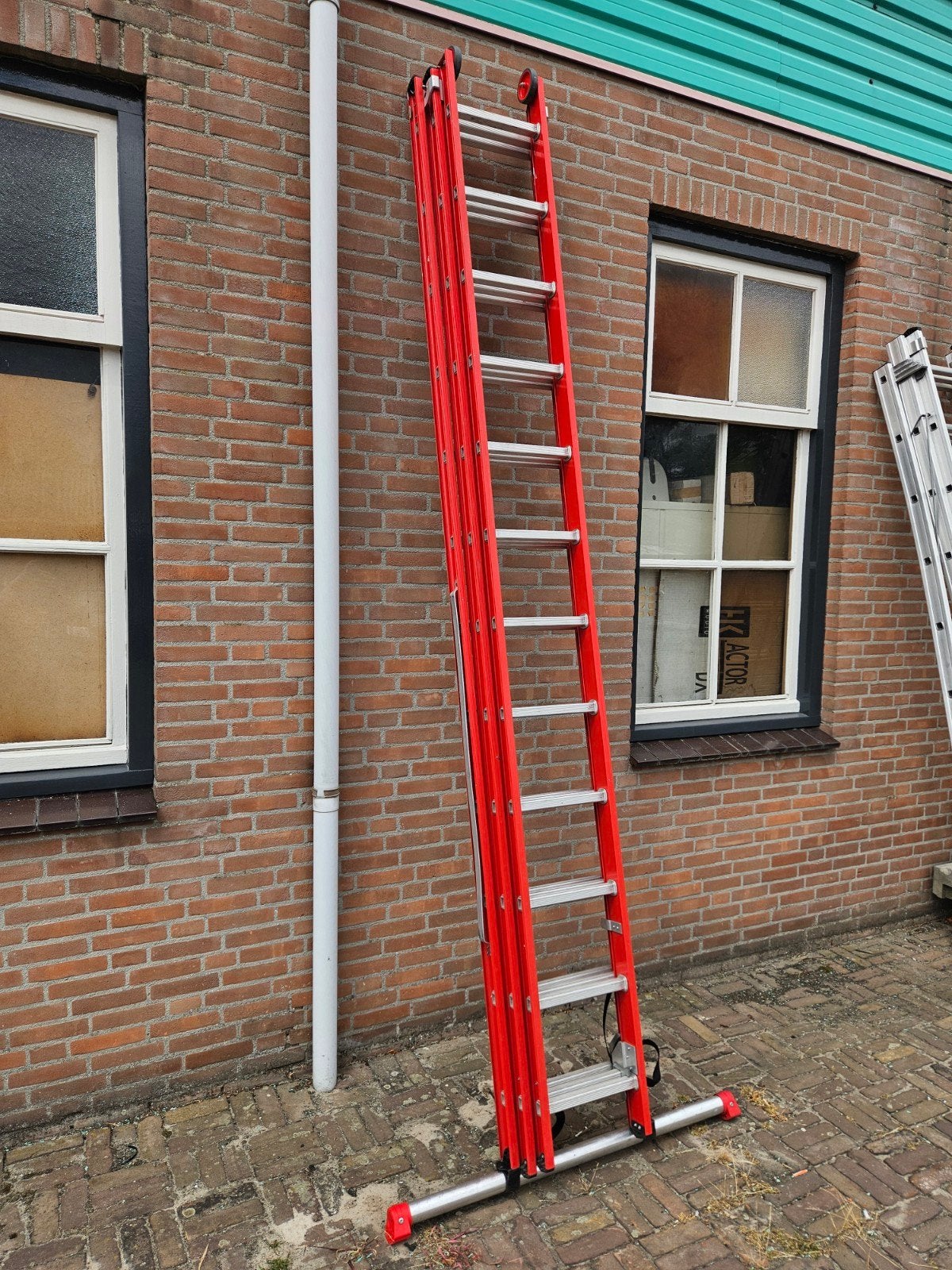 4tecx 3x12 sporten ladder, Doe-het-zelf en Verbouw, Ladders en Trappen, Ophalen, 4tecx, ., Zo goed als nieuw