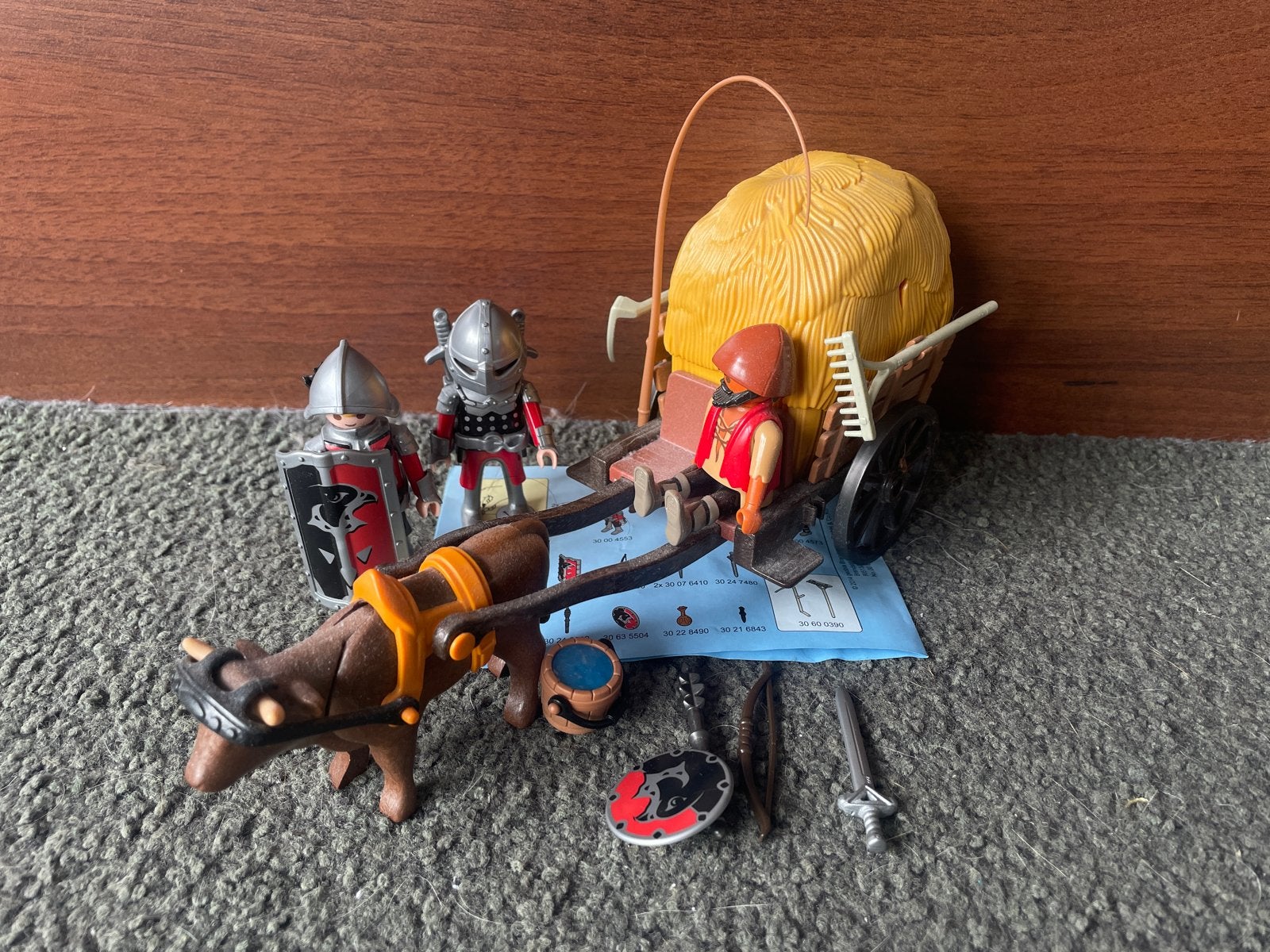 Playmobil 6005 Leeuwenridders met ossenwagen, Complete set, Voertuig, Ophalen of Verzenden, Zo goed als nieuw