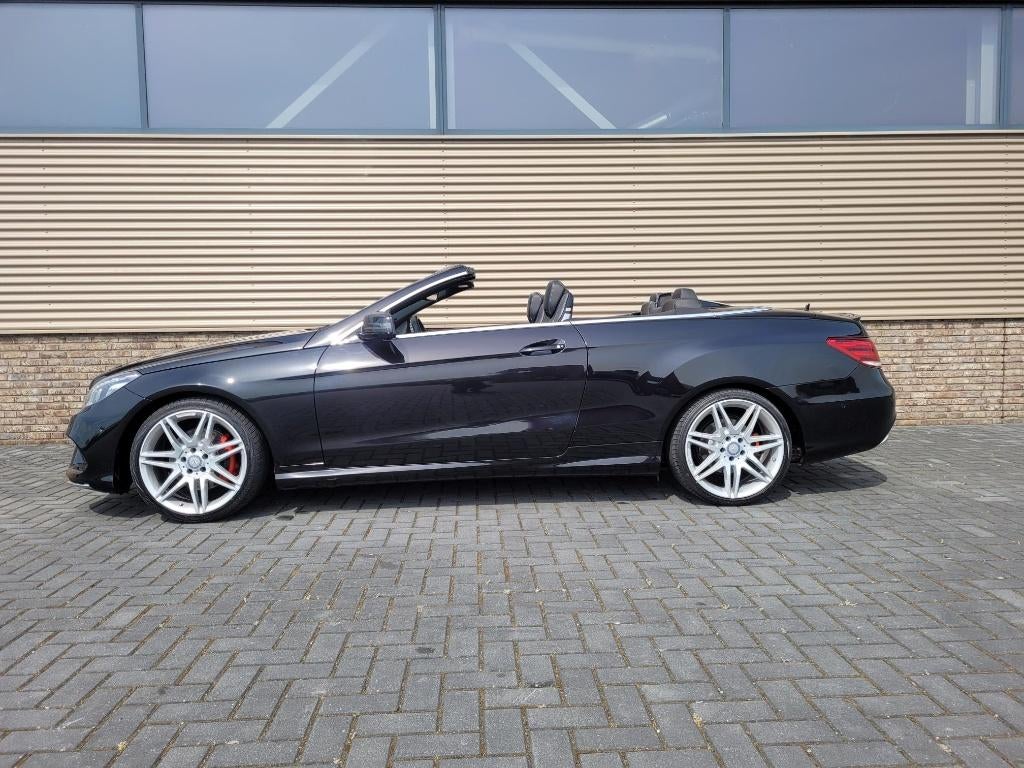 Mercedes E200 Cabrio 2017 Zwart Sport Edition AMG 19" nav., Automaat, Zwart, 4 cilinders, Cabriolet