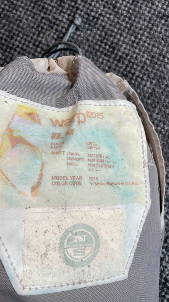 North Sails Warpf 8.4 2015, Niet ingevuld, Niet ingevuld, Niet ingevuld