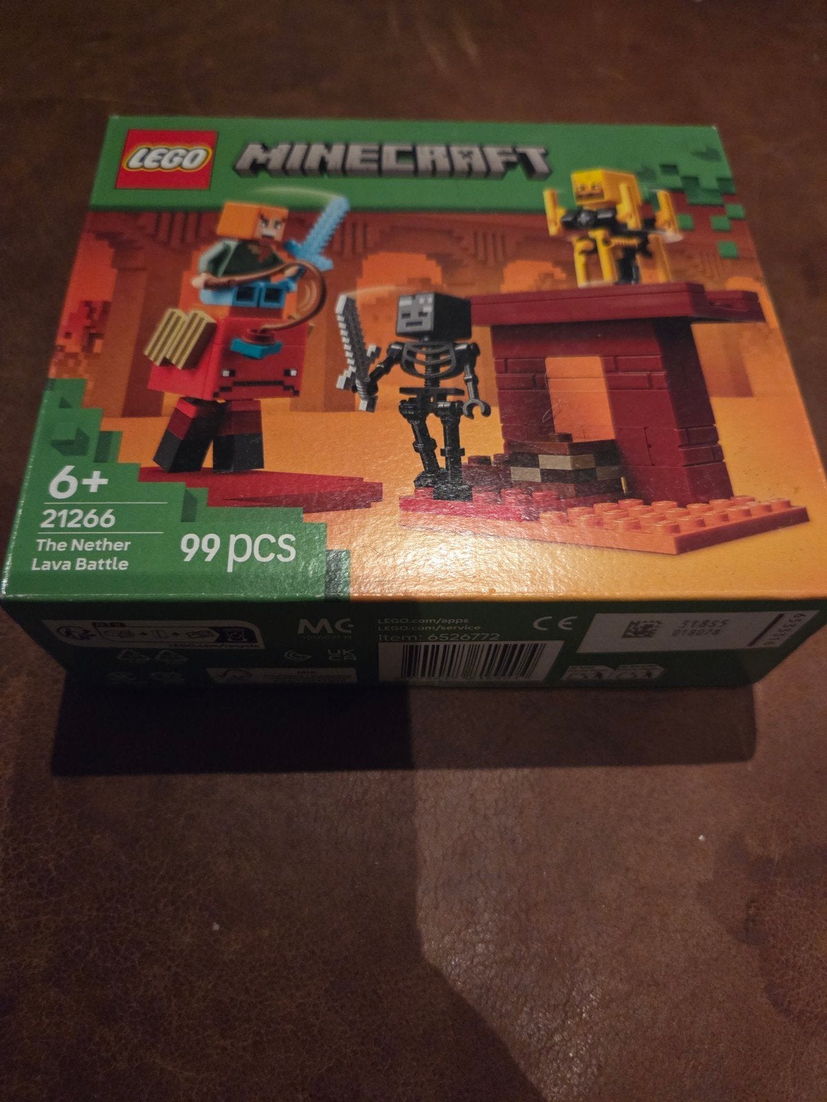 LEGO Minecraft 21266 The Nether Lava Battle Nieuw, Minecraft, Lego, Nieuw, Ophalen of Verzenden