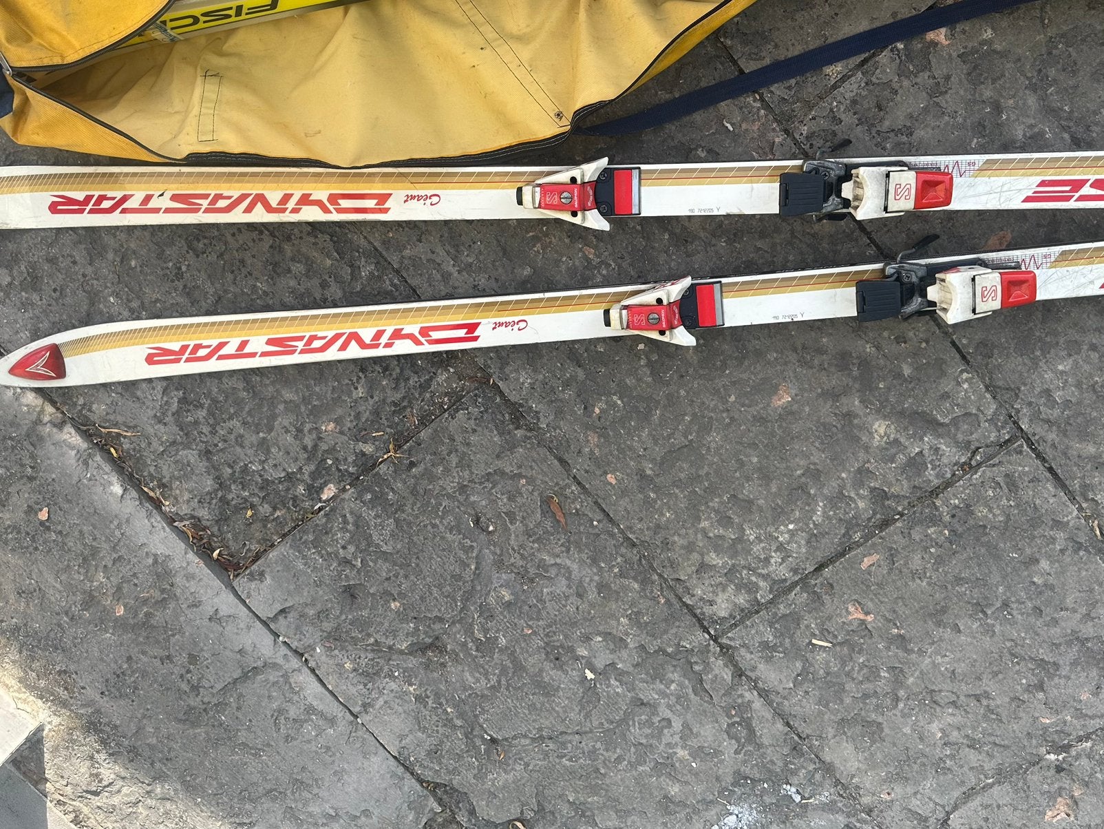 Vintage Dynastar Giant Ski's met Salomon, 160 tot 180 cm, Gebruikt, Ski's, Ophalen