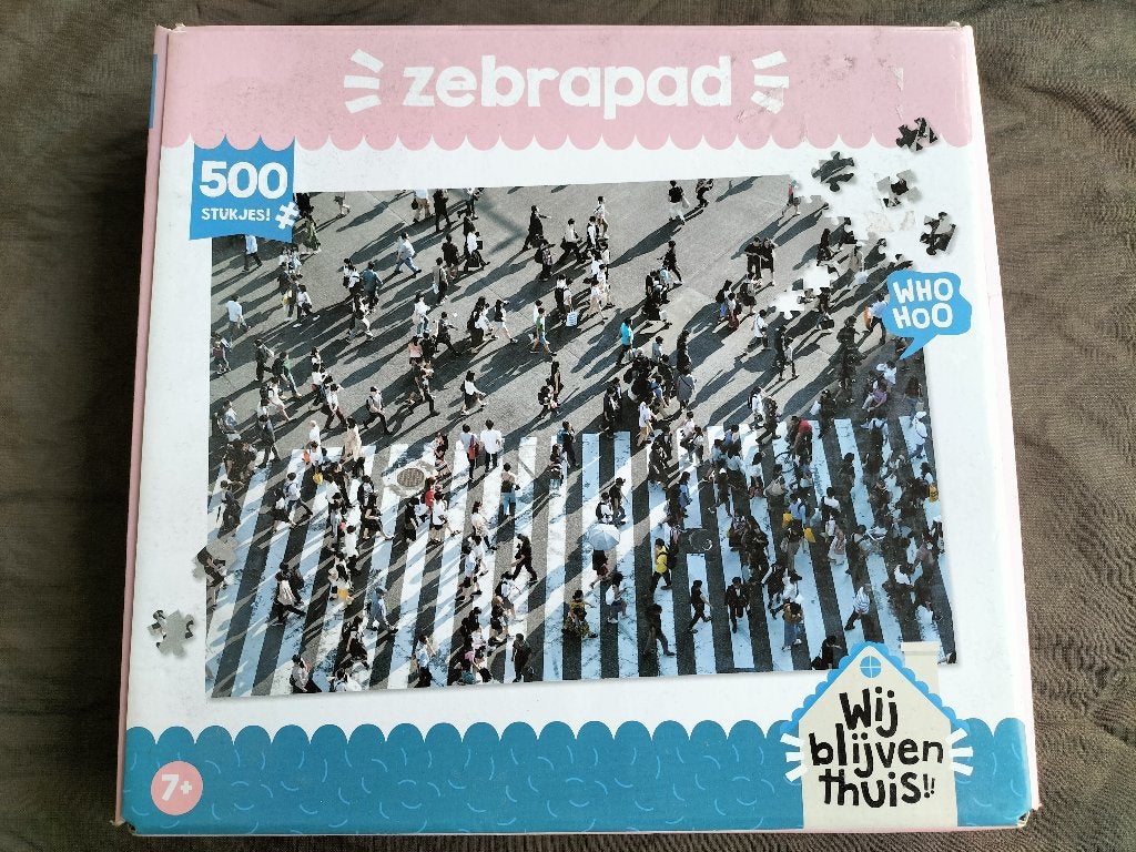 Puzzel Zebrapad ( 500 stukjes ), Hobby en Vrije tijd, Ophalen of Verzenden, 500 t/m 1500 stukjes, Zo goed als nieuw, Legpuzzel