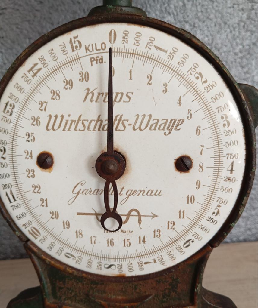 Oude keuken weegschaal, Ophalen of Verzenden