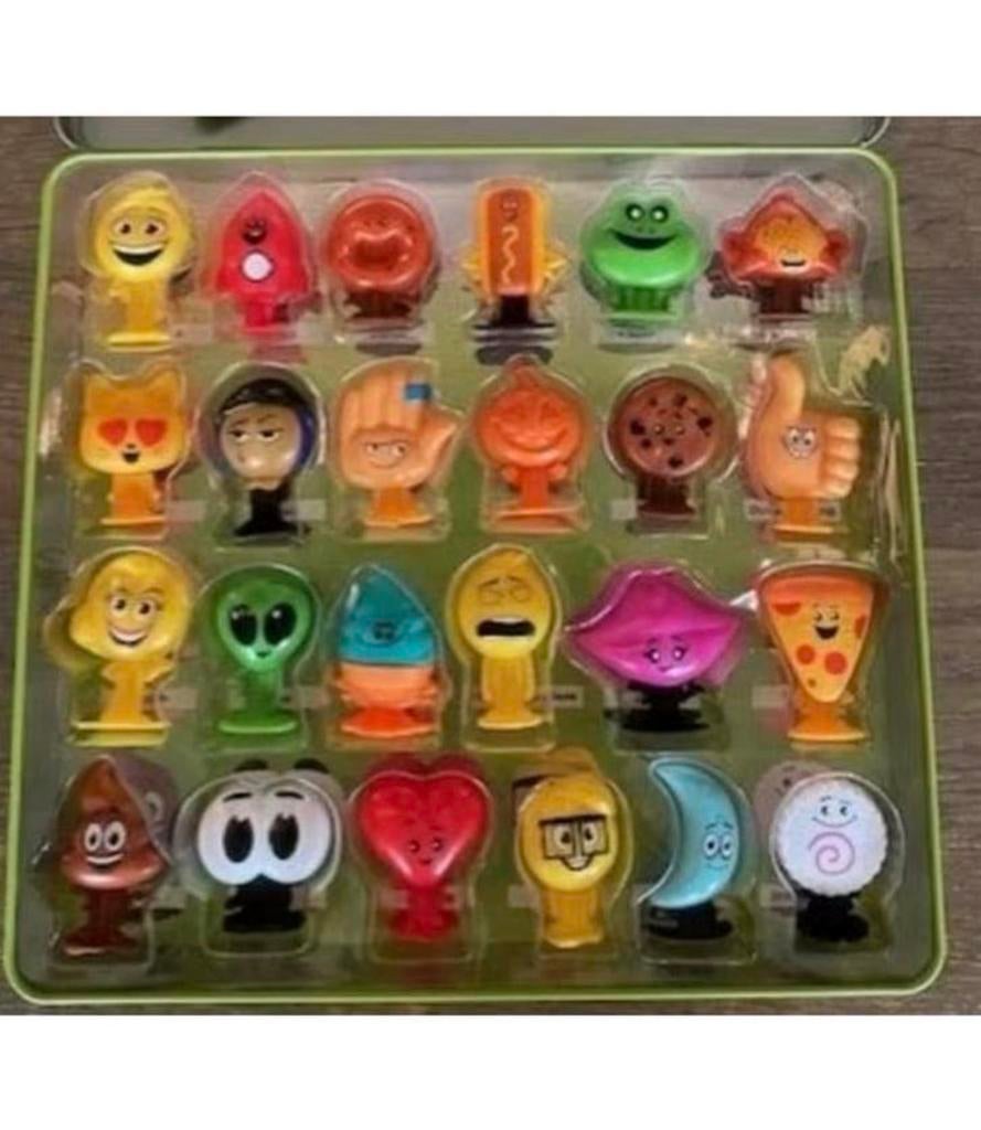 Complete Emoji verzameling pennen in bewaarblik, Ophalen of Verzenden, Zo goed als nieuw