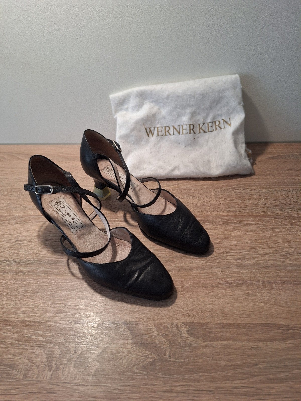 Werner Kern Zwarte Dansschoenen Maat 5, Zwart, Dansschoenen, Ophalen of Verzenden, Gedragen