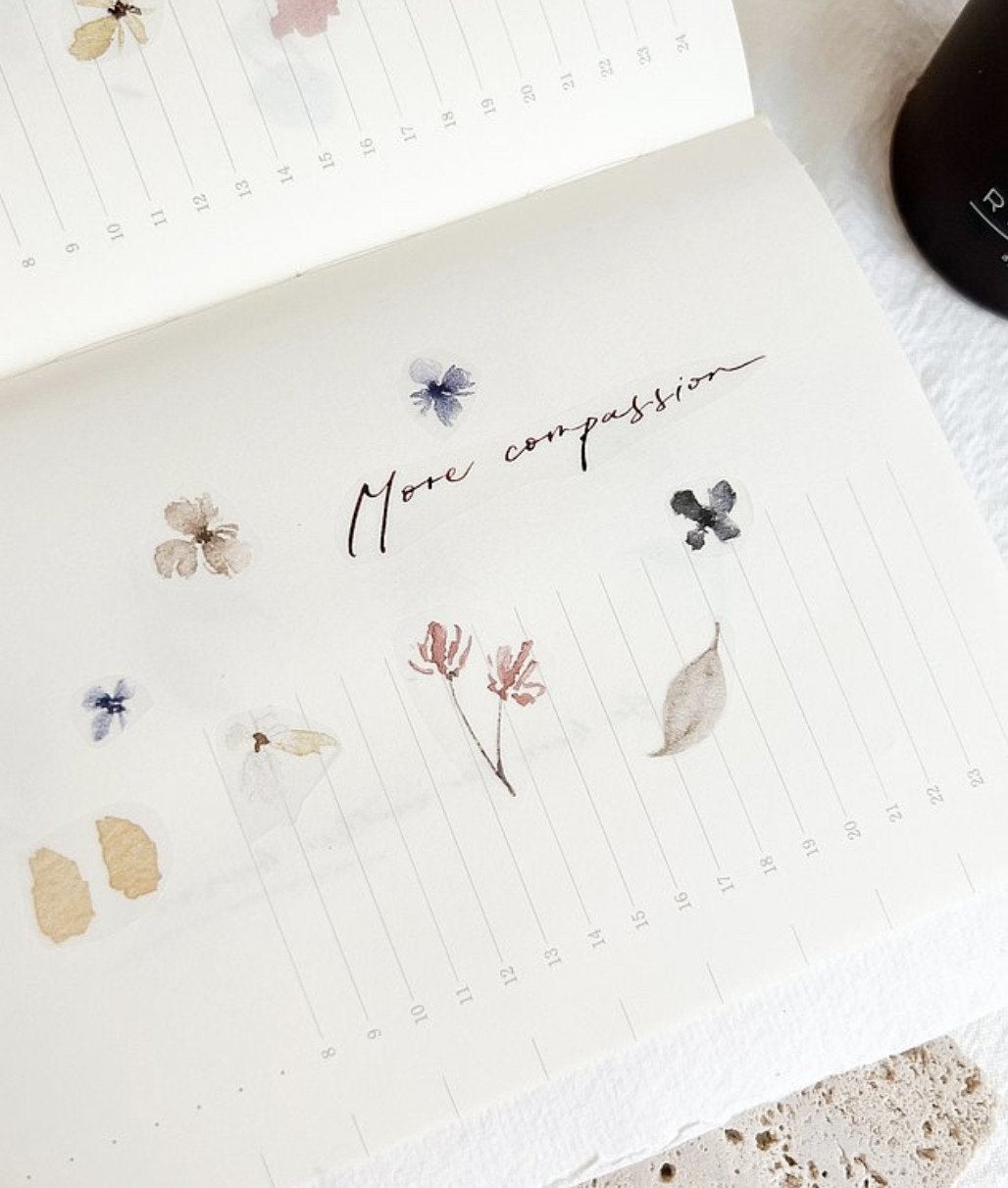 Tape loop Healing Garden Washi - Jr.Journal - cafe analog, Zelfklevend, Verzenden, Nieuw, Natuur en Bloemen