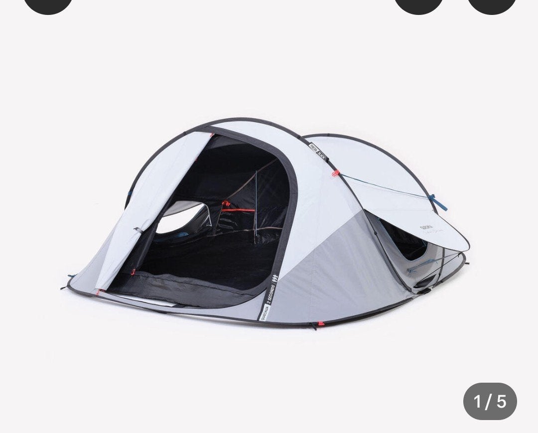 Pop-up tent voor 3 personen, 2 seconds met Fresh&Black, Ophalen of Verzenden, Zo goed als nieuw, Tot en met 2