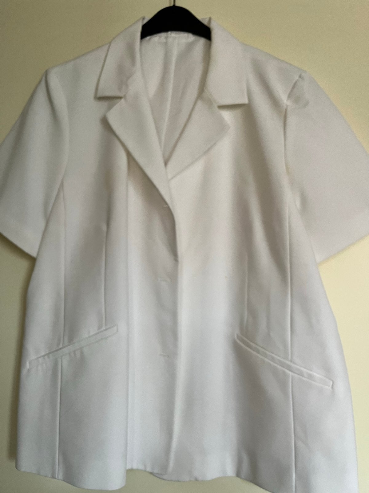 M&S Mode Wit Jasje Maat 50, Kleding | Dames, Jasjes, Kostuums en Pakken, Wit, Maat 46/48 (XL) of groter, Ophalen of Verzenden