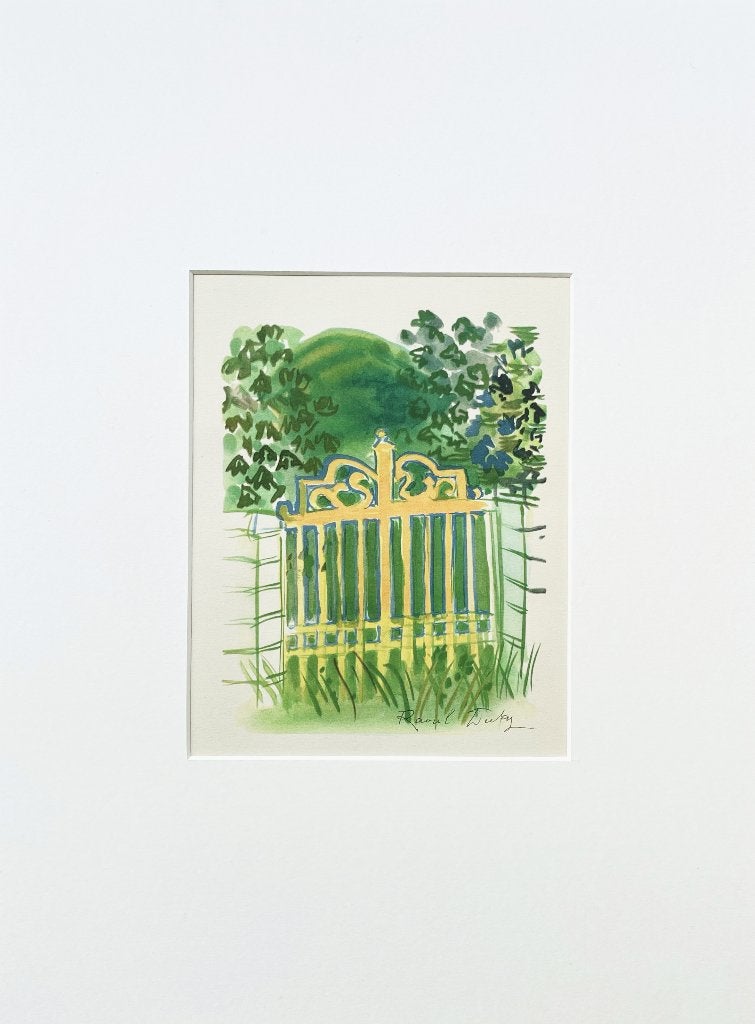 Neogravure Raoul Dufy in passe-partout en Gratis verzending, Ophalen of Verzenden