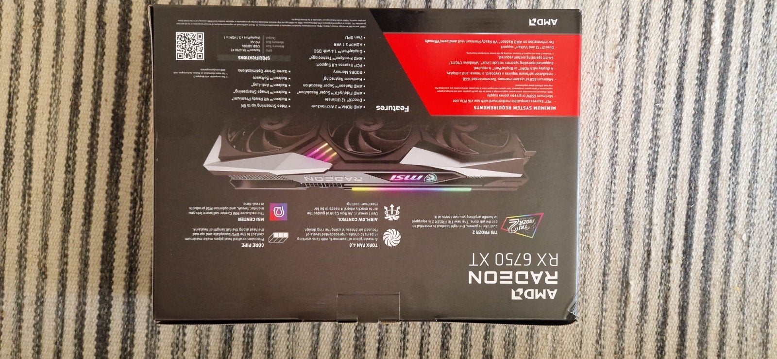 MSI AMD Radeon RX 6750 XT Gaming X Trio 12G Videokaart, Computers en Software, Videokaarten, AMD, GDDR6, PCI-Express 4, Ophalen of Verzenden