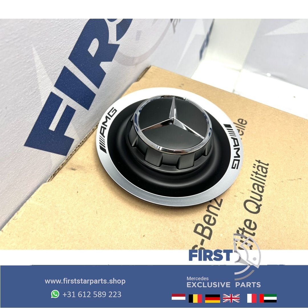 45 63 AMG NAAFKAP ZWART / CHROOM A45S CLA45S C63 E63 GLA45S, Auto-onderdelen, Gebruikt, -, Ophalen of Verzenden, -