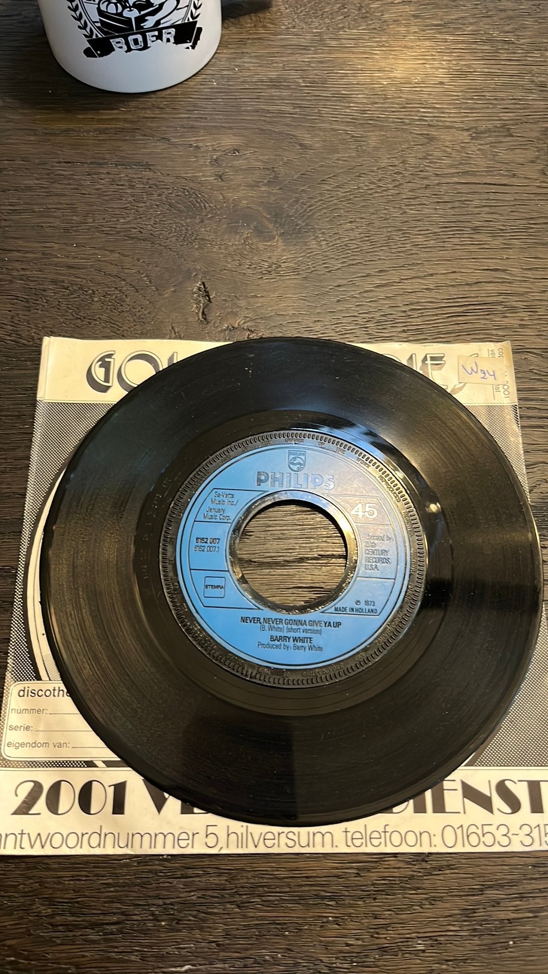 Barry white single, Ophalen of Verzenden, Gebruikt, Pop