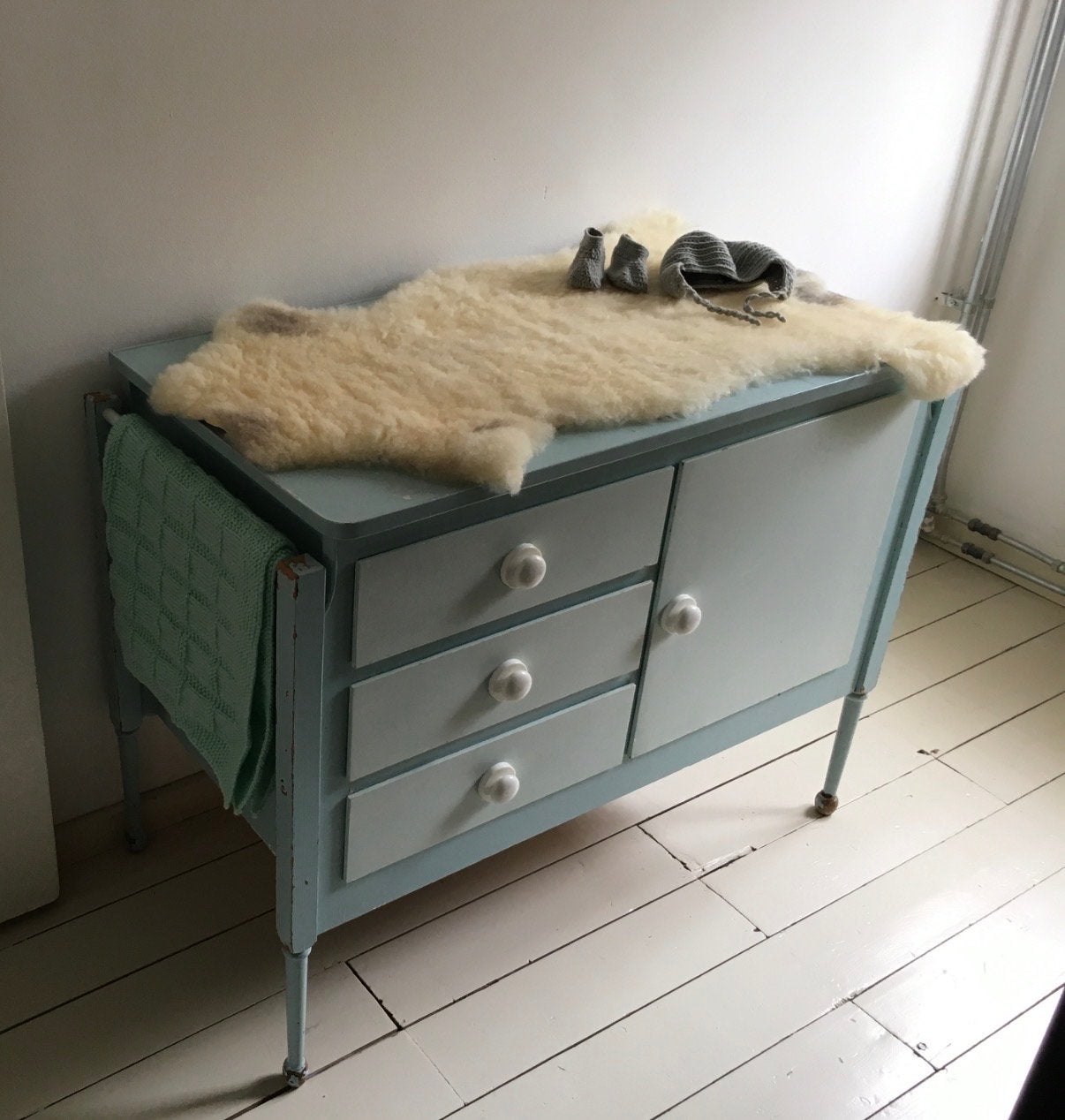 Vintage commode met lades, Gebruikt, 50 tot 70 cm, 75 tot 100 cm, Commode