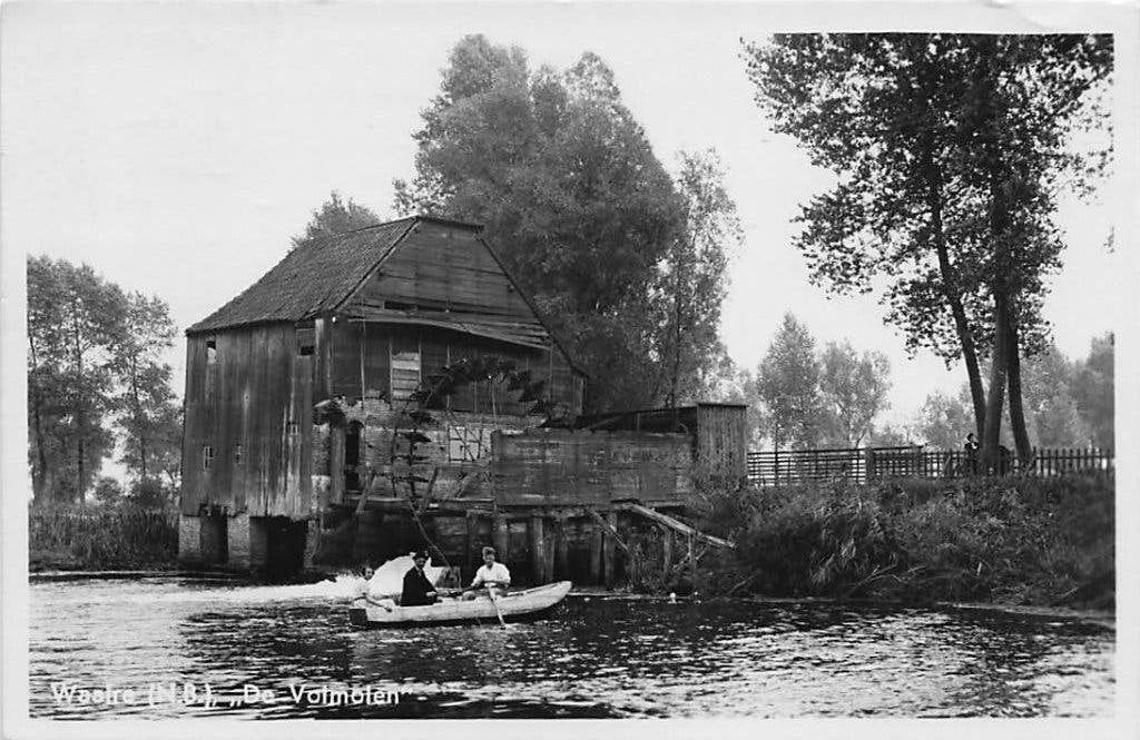 AN070 Waalre De Volmolen molen 1948, Verzenden, 1940 tot 1960, Gelopen, Noord-Brabant
