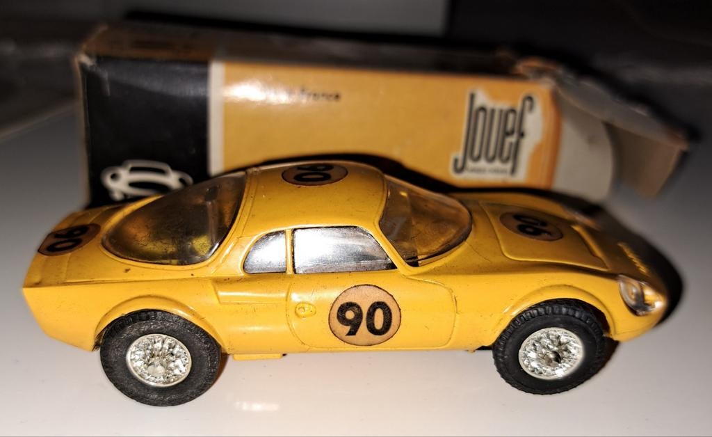3 Oude slotcars, 2 Ferrari en 1 Matra dJet Jouef racebaan, Ophalen of Verzenden, Gebruikt