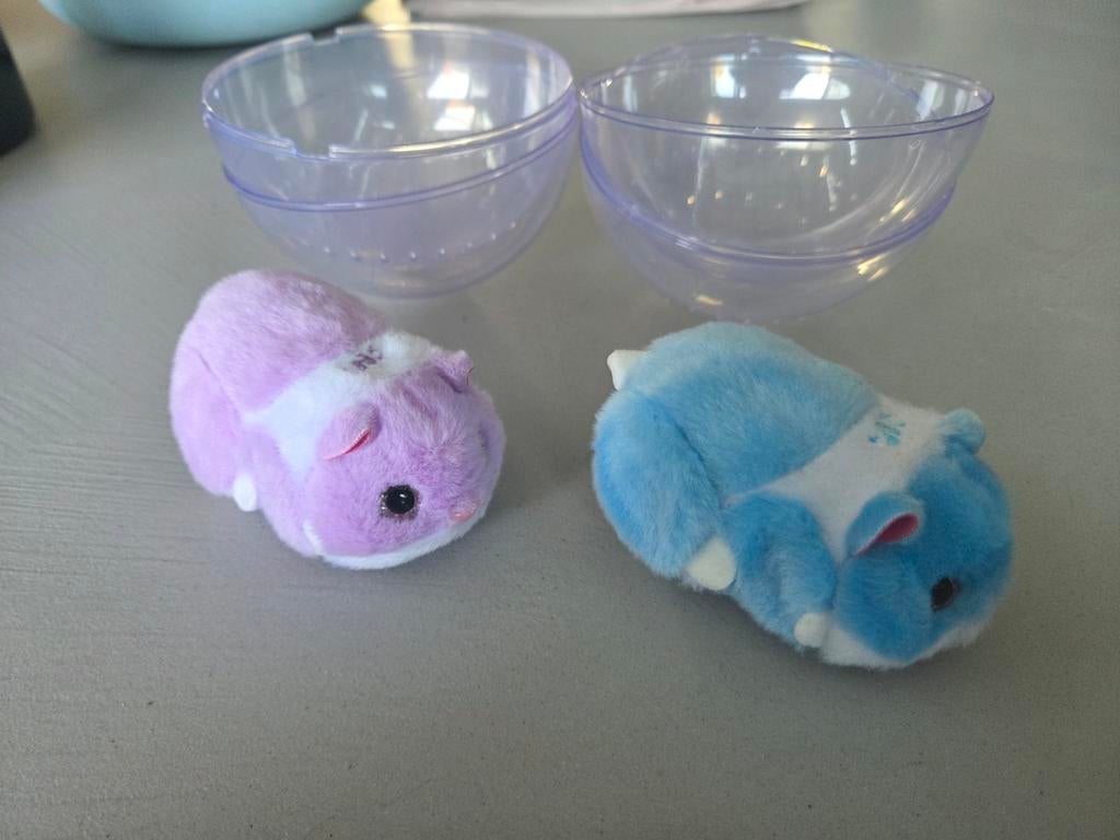 Interactieve hamsters - Roze  (Nieuwstaat) blauwe is al weg, Ophalen of Verzenden, Nieuw, Overige typen, Met wieltjes