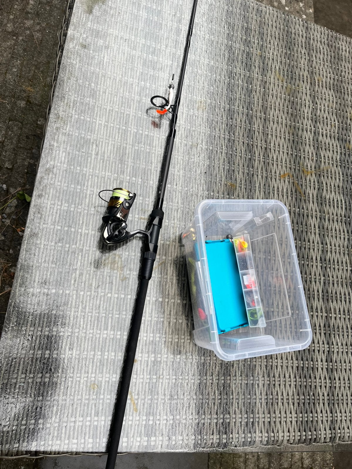 Vishengel +net black widdow, Nieuw, Ophalen of Verzenden, ., .