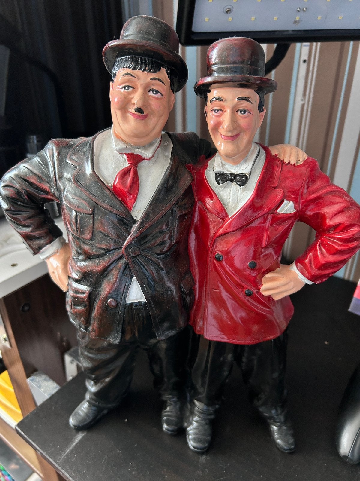 Laurel and hardy 2 beelden, Verzamelen, Ophalen of Verzenden