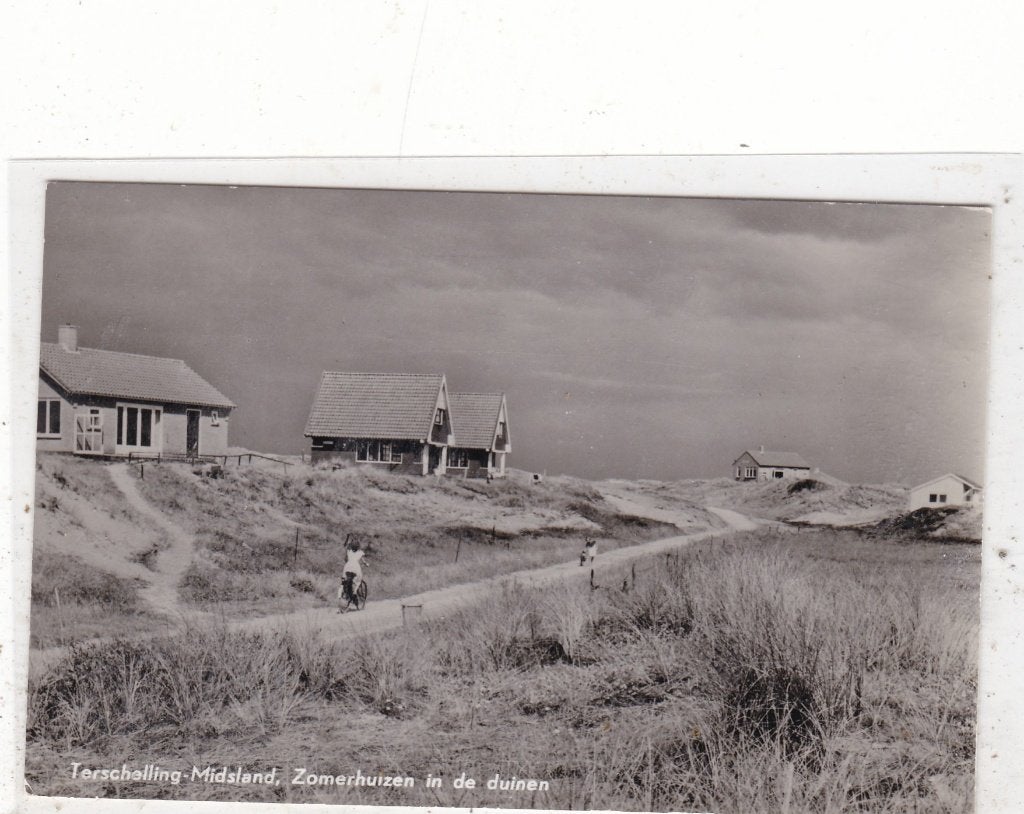 Terschelling-Midsland Zomerhuizen in de Duinen circa 1963, Verzamelen, Ansichtkaarten | Nederland, Verzenden, 1960 tot 1980, Ongelopen