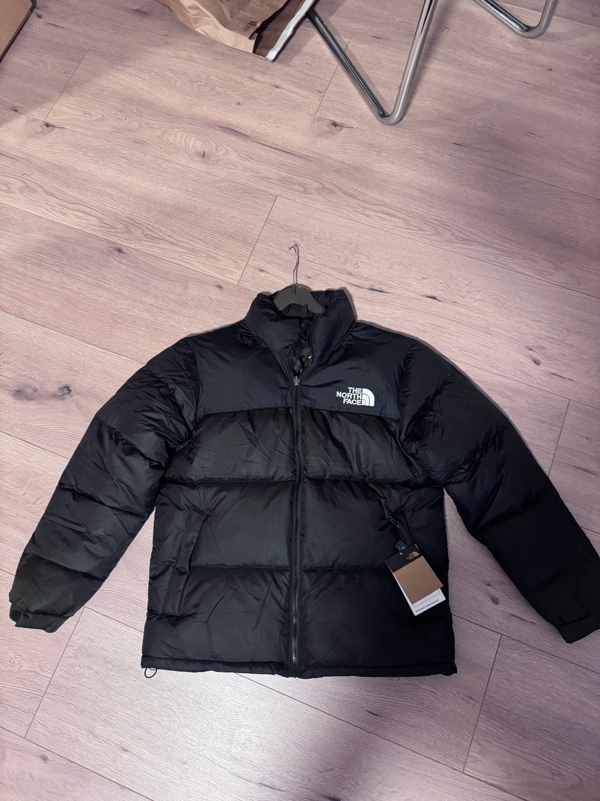 The North Face Nuptse Puffer Jas Zwart maat M, Kleding | Heren, Jassen | Winter, Ophalen of Verzenden, Zo goed als nieuw, Zwart