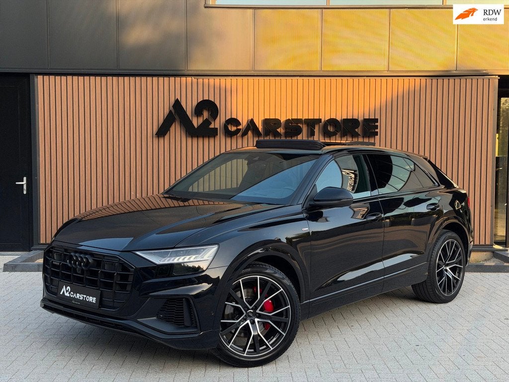 Audi Q8 50 TDI quattro Pro Line S PANO B&O 360 2020, Automaat, Zwart, Q8, Zwart