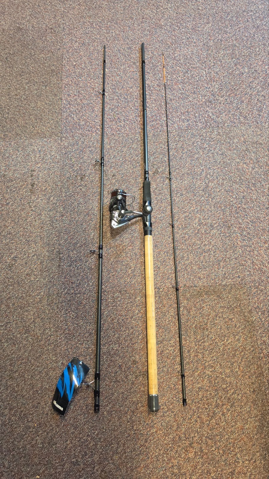 Okuma Custom Black Method Feeder 3.30m met molen, Ophalen, Nieuw, Complete set