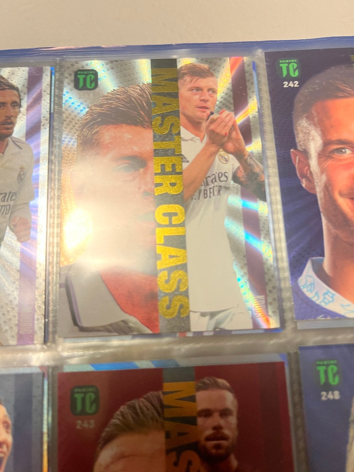 Panini Master Class Voetbal Kaarten, Ophalen of Verzenden, Zo goed als nieuw, Buitenlandse clubs, Spelerskaart