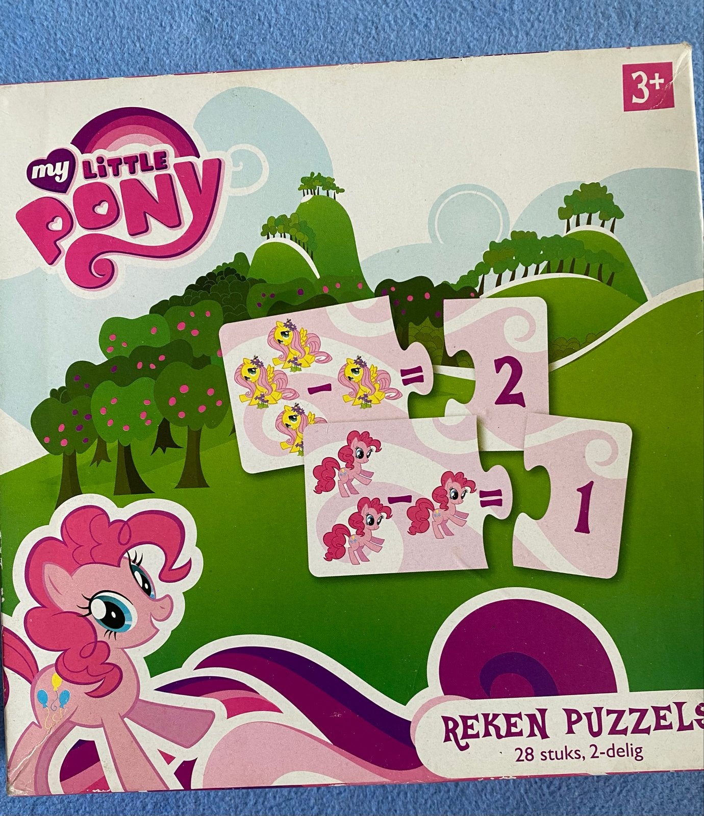My Little Pony Reken Puzzels 28 stuks 2delig in zgan stast, Ophalen of Verzenden, 10 tot 50 stukjes, Zo goed als nieuw, 2 tot 4 jaar