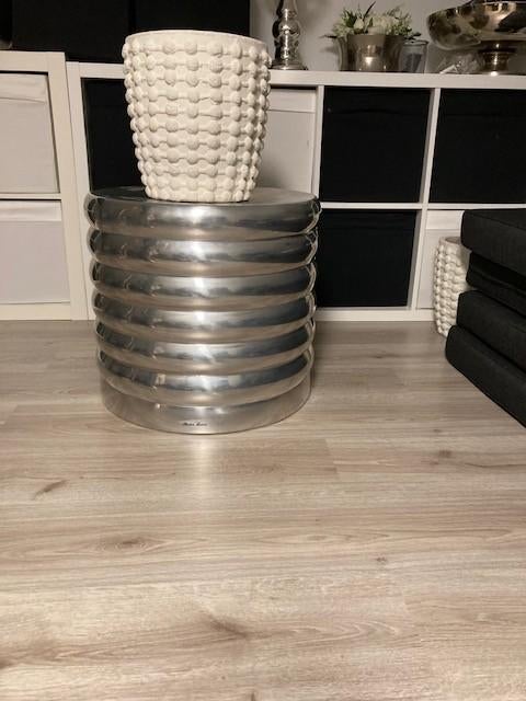 Ton Riviera Maison (bijzettafel, kleur zilver), Ophalen, Gebruikt, Zilver, Metaal