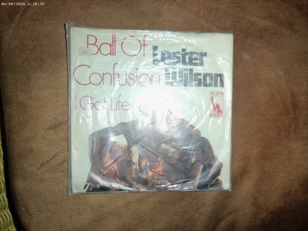 Lester Wilson - Ball of Confusion / I got Life, Cd's en Dvd's, Vinyl Singles, Gebruikt, Fotohoes, 7 inch, Ophalen of Verzenden