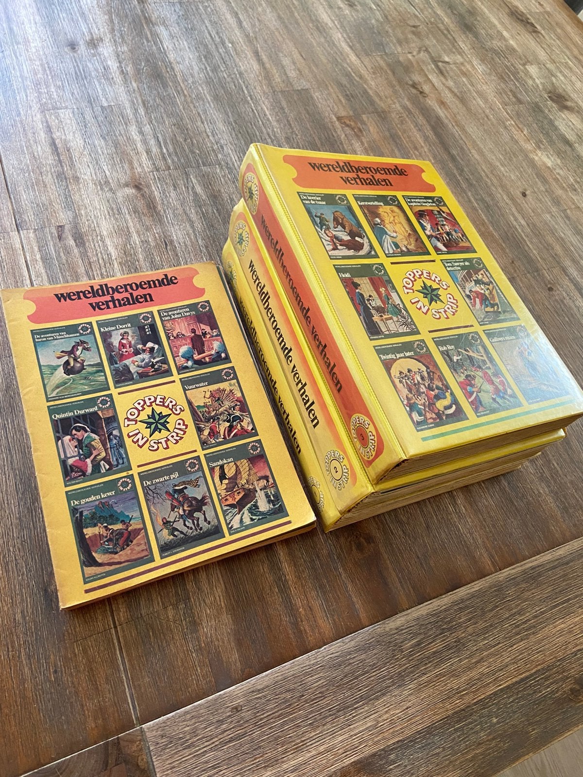 Toppers in strips Wereldberoemde verhalen (65x), Complete serie of reeks, Ophalen of Verzenden, Zo goed als nieuw