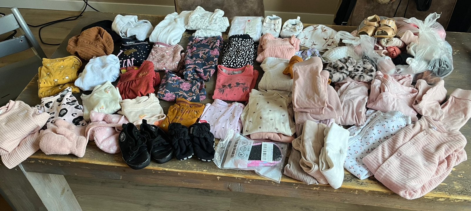 Meisjes kleding maat 44 tm 62/68, Kinderen en Baby's, Babykleding | Baby-kledingpakketten, Ophalen of Verzenden, Zo goed als nieuw