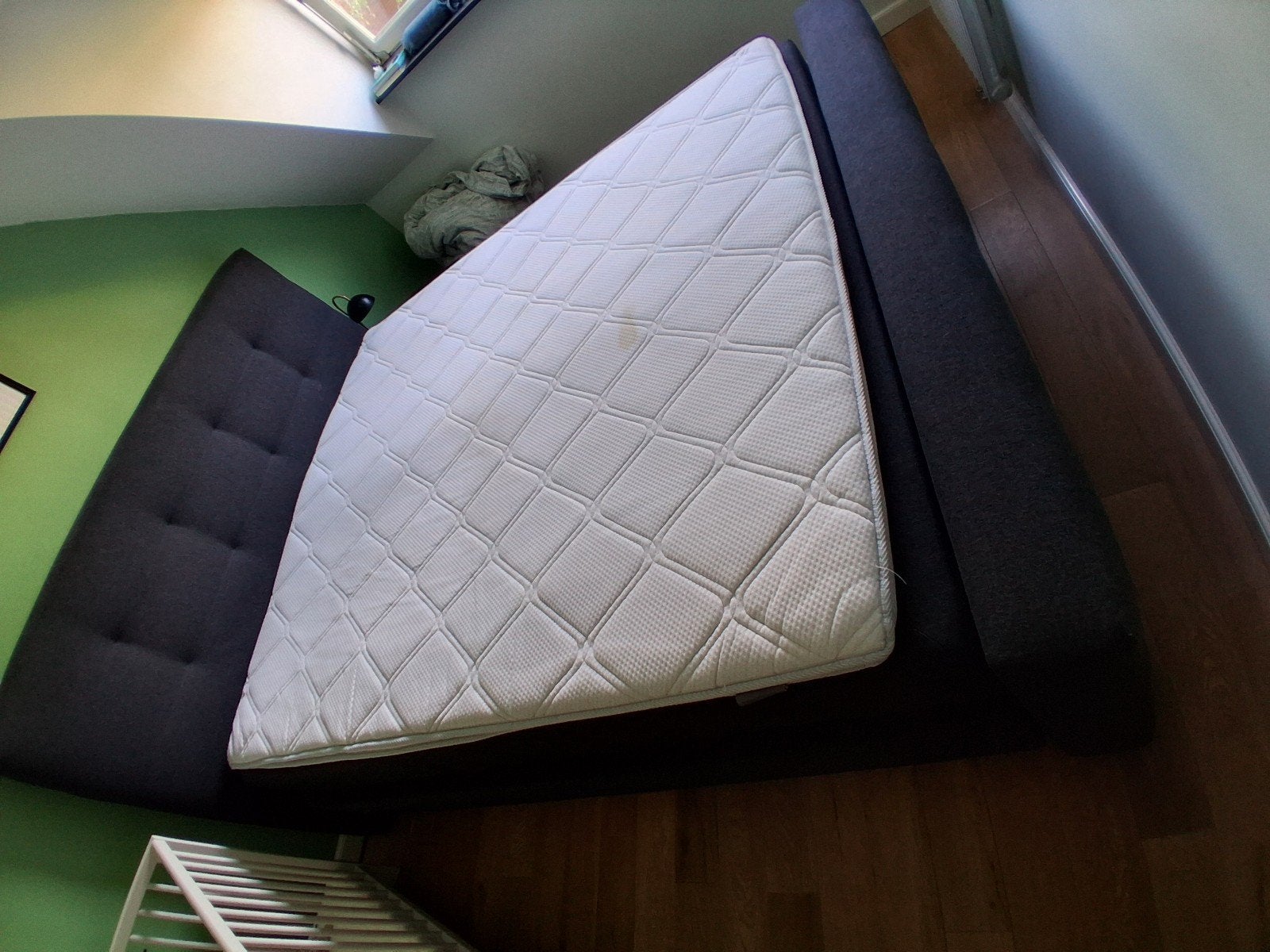 Swiss Sense Boxspring 180x200 met nieuw matras en topper, Gebruikt, Tweepersoons, Ophalen of Verzenden, 180 cm