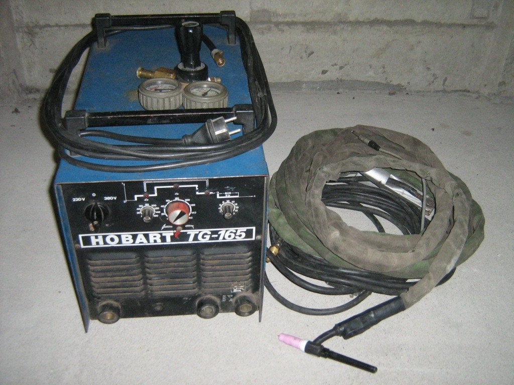 Hobart TIG lasapparaat, Ophalen, Gebruikt, 150 tot 250 ampère, Tig