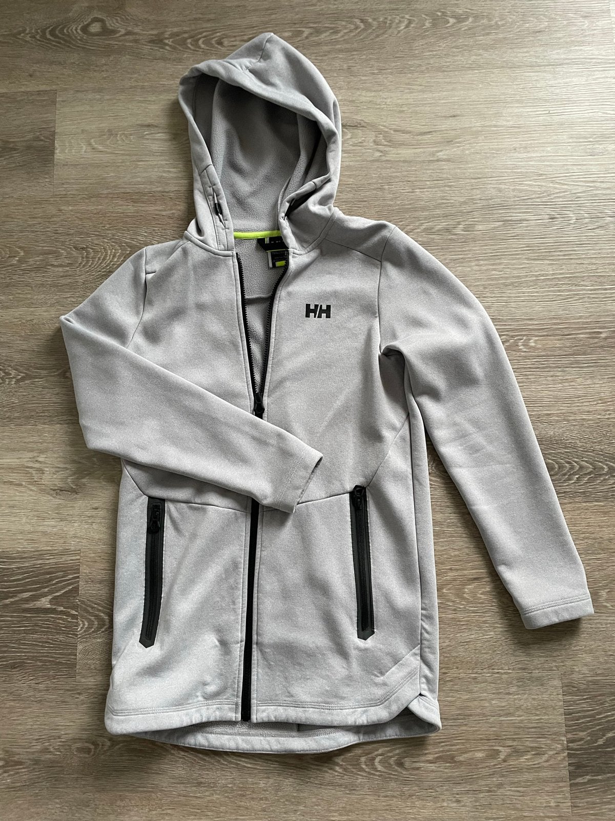 Grijze Helly Hansen Zipped Hoodie Maat XS, Kleding | Dames, Ophalen of Verzenden, Zo goed als nieuw, Hardlopen of Fietsen, Maat 34 (XS) of kleiner