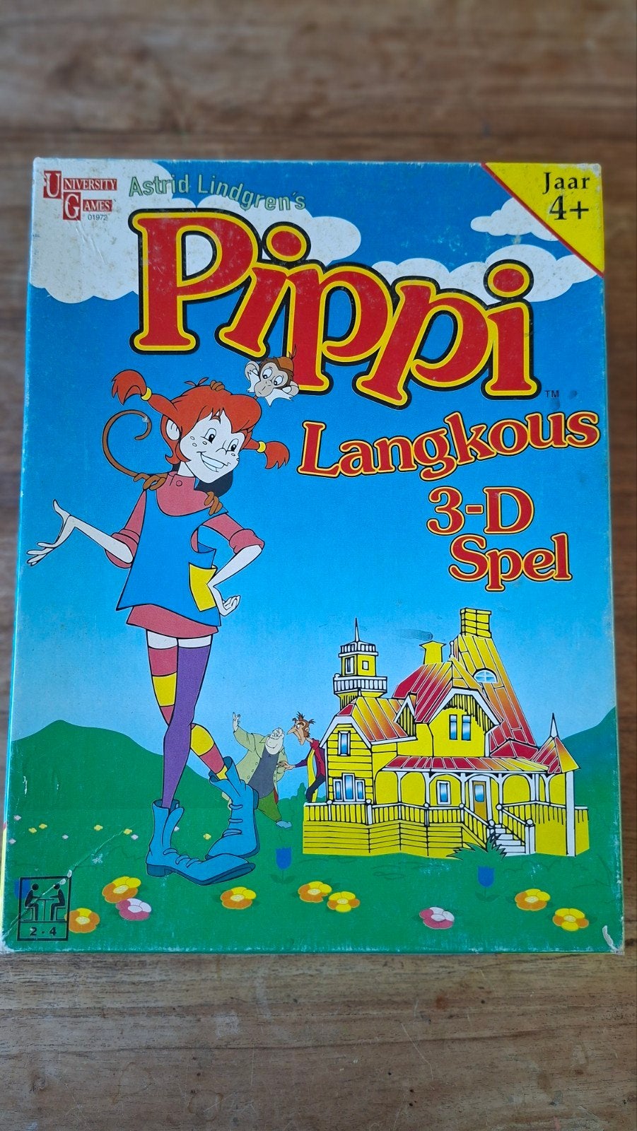 Vintage Pippi Langkousspel, Ophalen of Verzenden, Overige figuren, Gebruikt, Boek of Spel