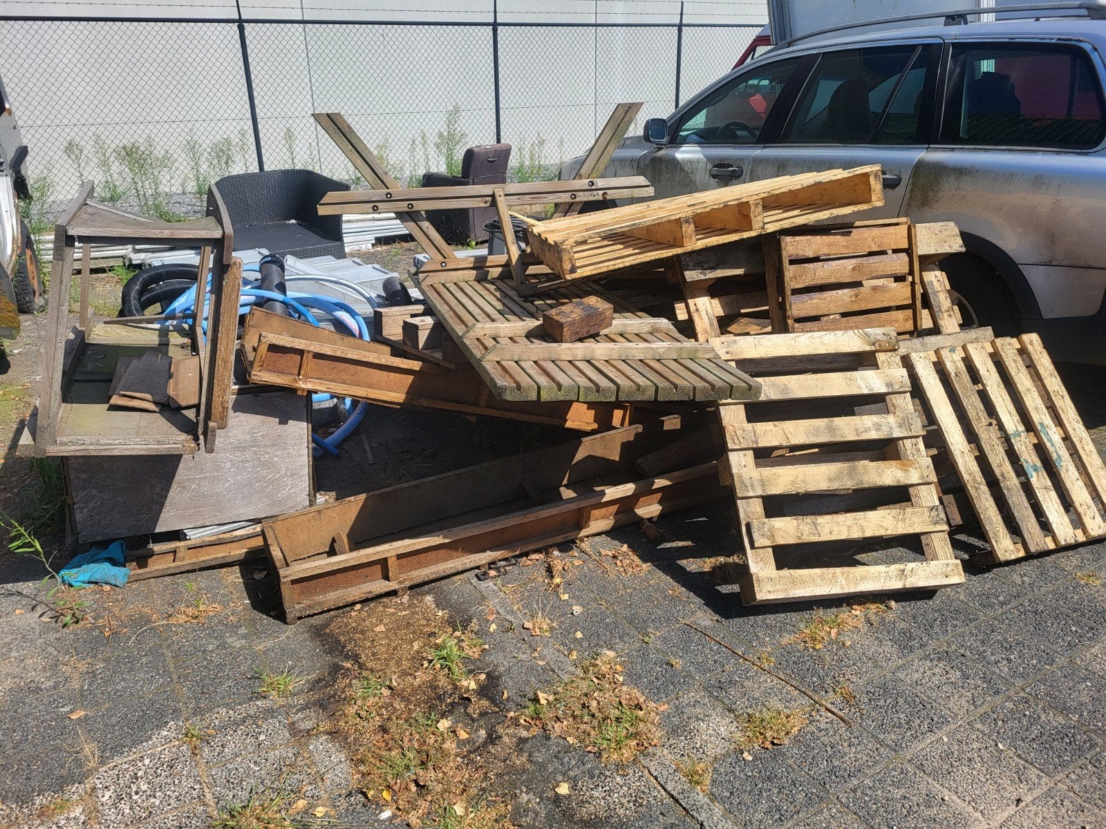 Gratis Wegwerppallets/Brandhout af te halen in Den Bosch., Ophalen, Overige houtsoorten, Minder dan 25 mm, Minder dan 200 cm