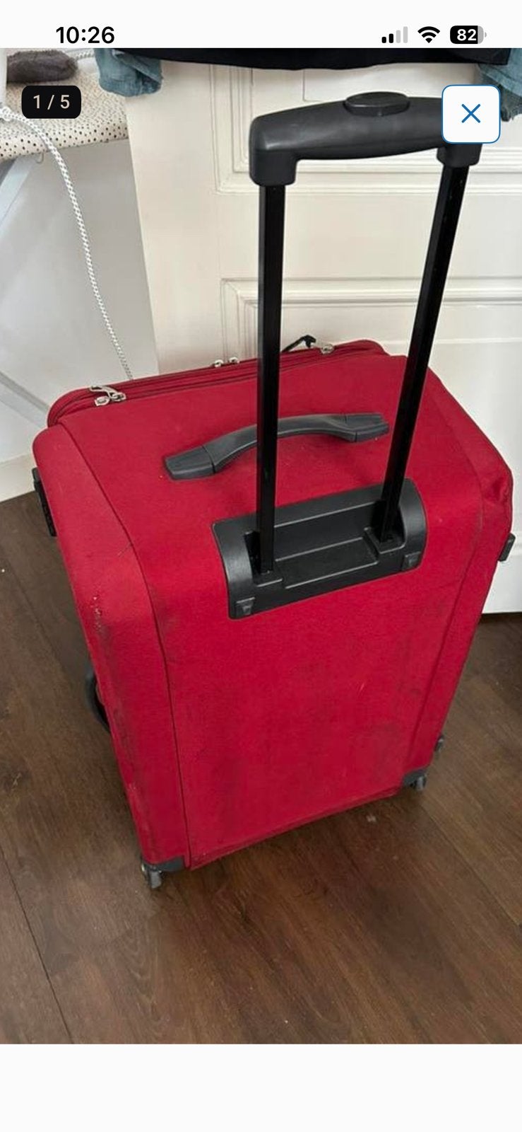 Grote Samsonite koffer, Ophalen, Overige materialen, Wieltjes, Gebruikt