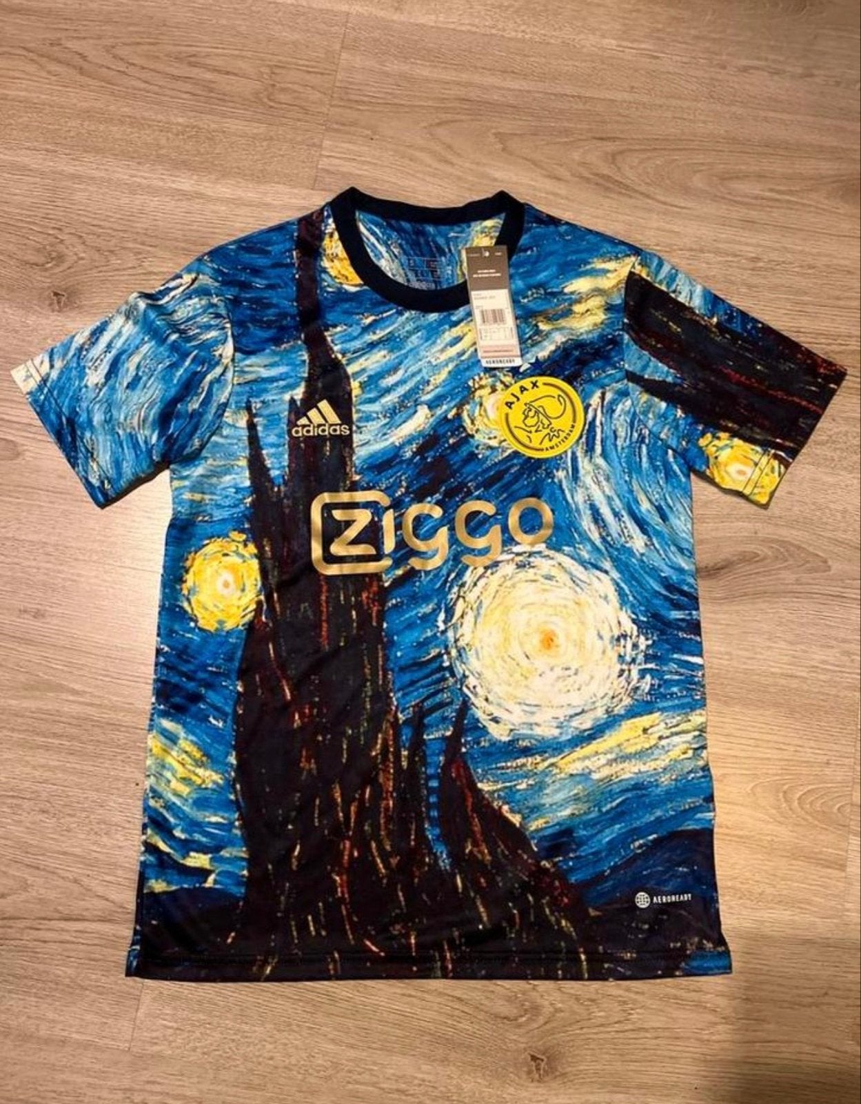 Ajax x Van Gogh shirt maat S, Blauw, Nieuw, Ophalen of Verzenden, Voetbal