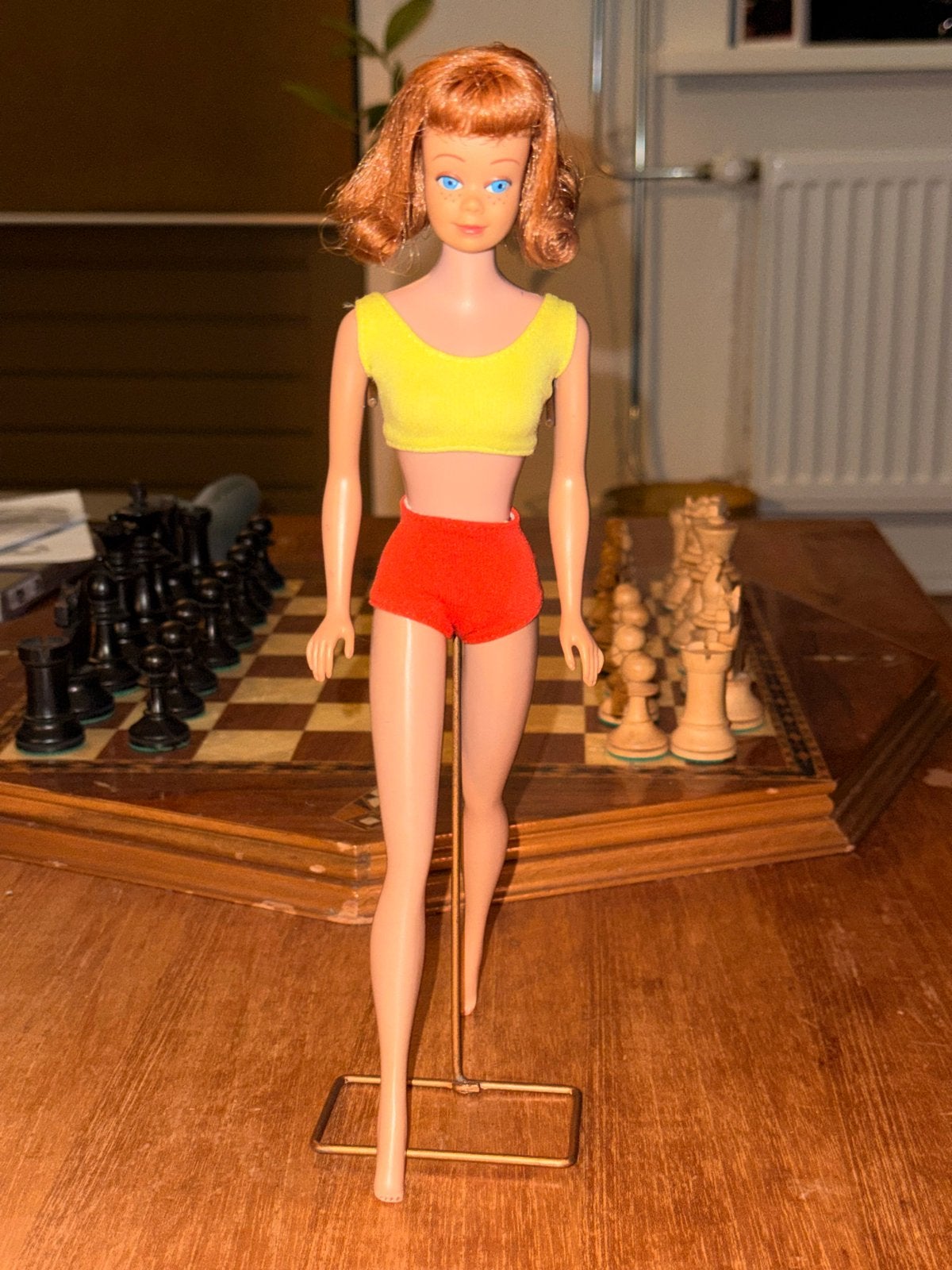 Vintage Midge Barbie pop uit 1962 met rood haar, Ophalen of Verzenden, Gebruikt, Barbie