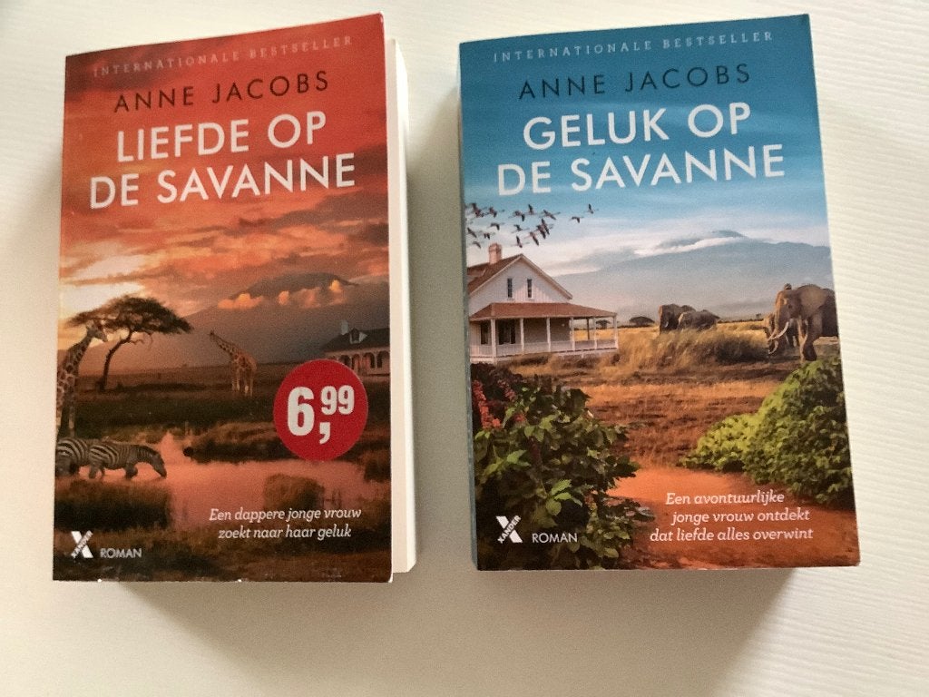 Anne Jacobs: Liefde op de Savanne en Geluk op de Savanne, Ophalen of Verzenden, Gelezen, Anne Jacobs, Nederland