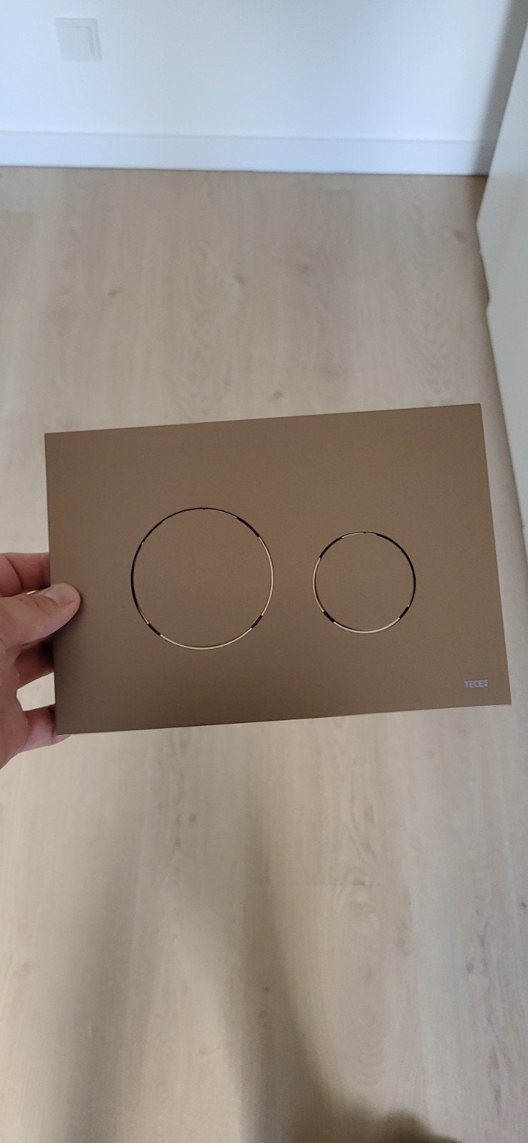 TECE bedieningsplaat roodbrons 2 st zie beschrijving, Doe-het-zelf en Verbouw, Sanitair, Ophalen of Verzenden, Nieuw, Toilet