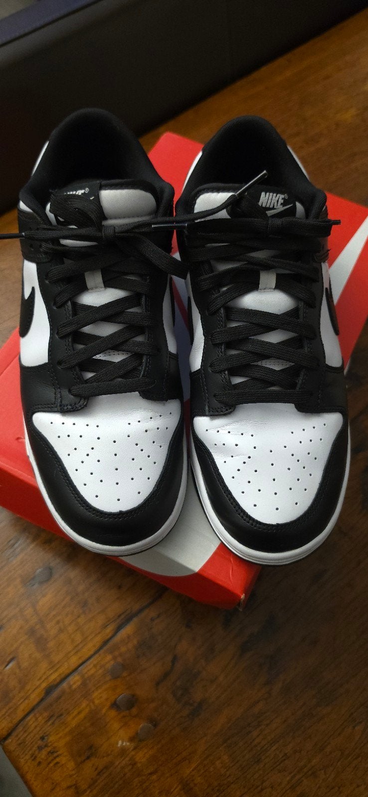 Nike Dunk Low Panda - Maat 44.5- Zo goed als nieuw, Kleding | Heren, Wit, Nike, Ophalen of Verzenden, Sneakers of Gympen