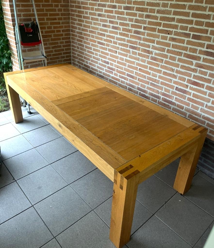 Prachtige tafel van Linteloo, Huis en Inrichting, Ophalen, 100 tot 150 cm, 200 cm of meer, Zo goed als nieuw