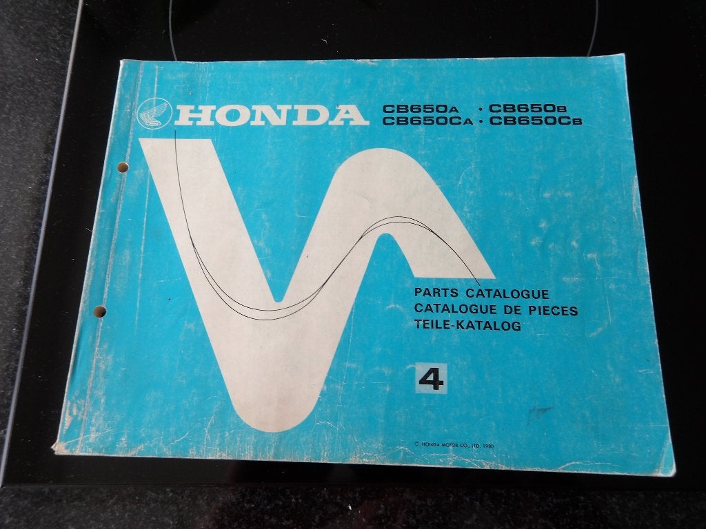 Honda CB650A CB650B CB650CA CB650CB Onderdelencatalogus, Verzenden, Honda