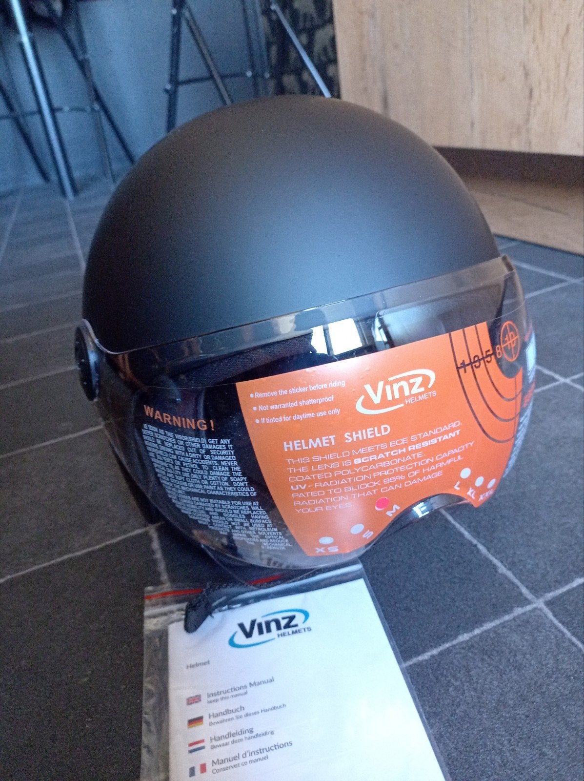 Nieuwe VINZ Duoro helm (M) Matzwart of Grijs, Fietsen en Brommers, Brommerhelmen, Ophalen of Verzenden, Nieuw, Medium, Vinz Helmets